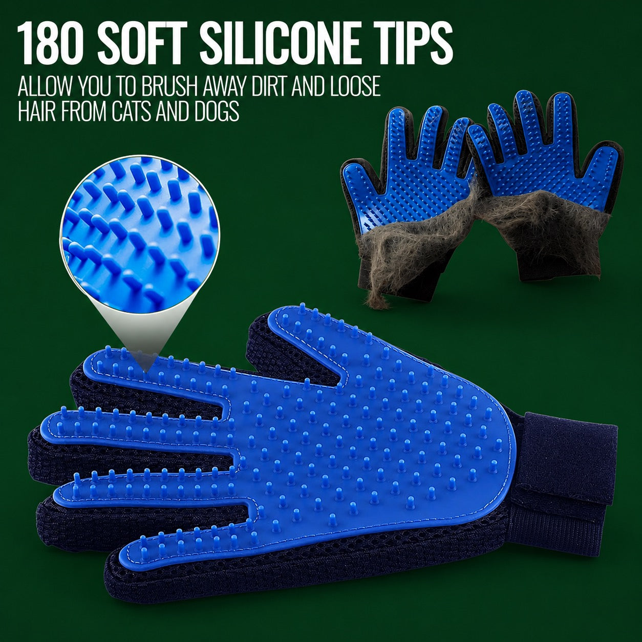 Deshedding Grooming Gloves