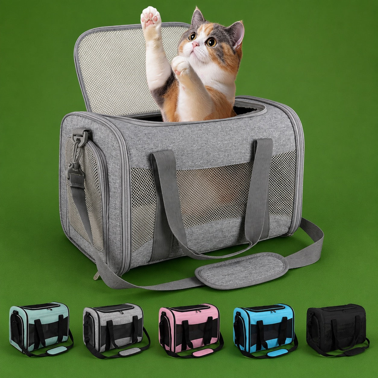 Airline-Approved Pet Carrier Soft-Sided 17x11x11