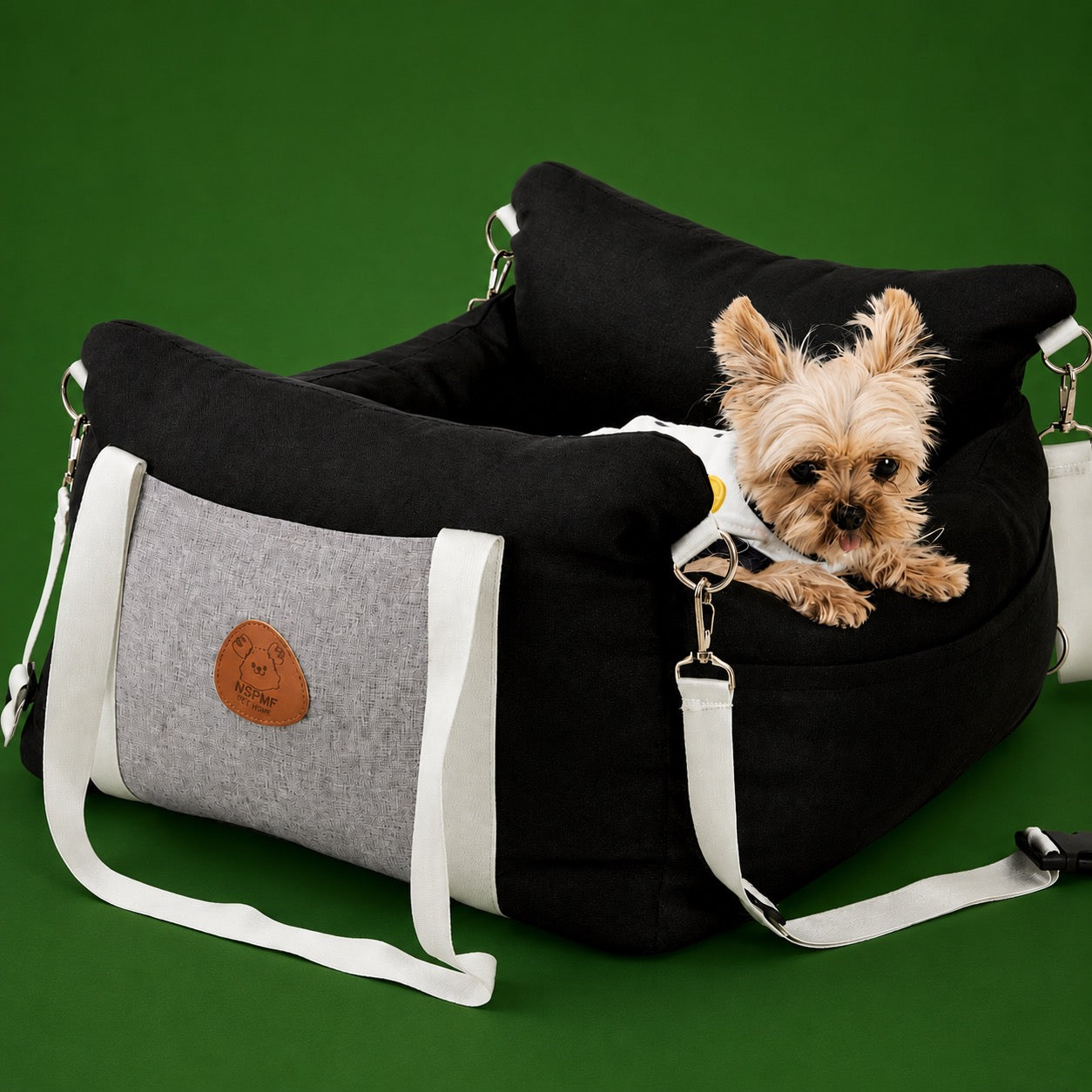 SafePet Car Booster Seat with Memory Foam for Small Dogs