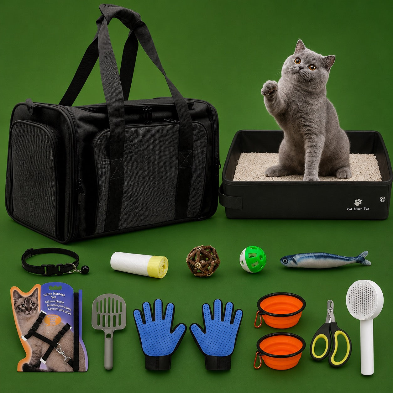Portable Cat Travel Suite