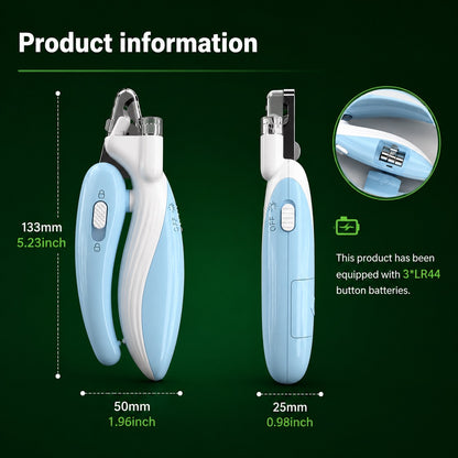 LED Safety Pet Nail Clippers for Cats and Dogs