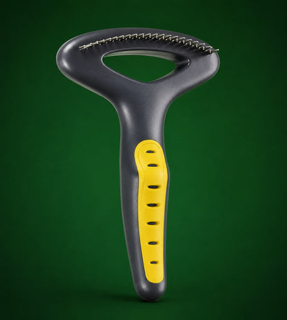 GripSoft Dual Row Dog Undercoat Rake