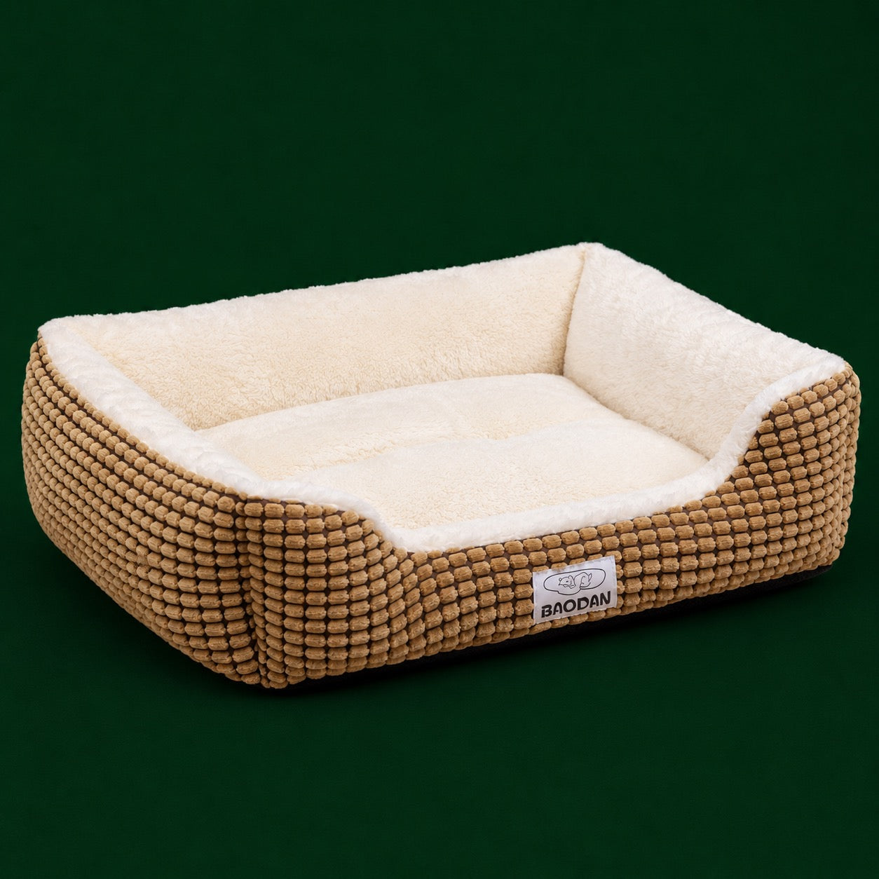 25" Dog & Cat Calming Bed - Fluffy, Washable and Non-Slip