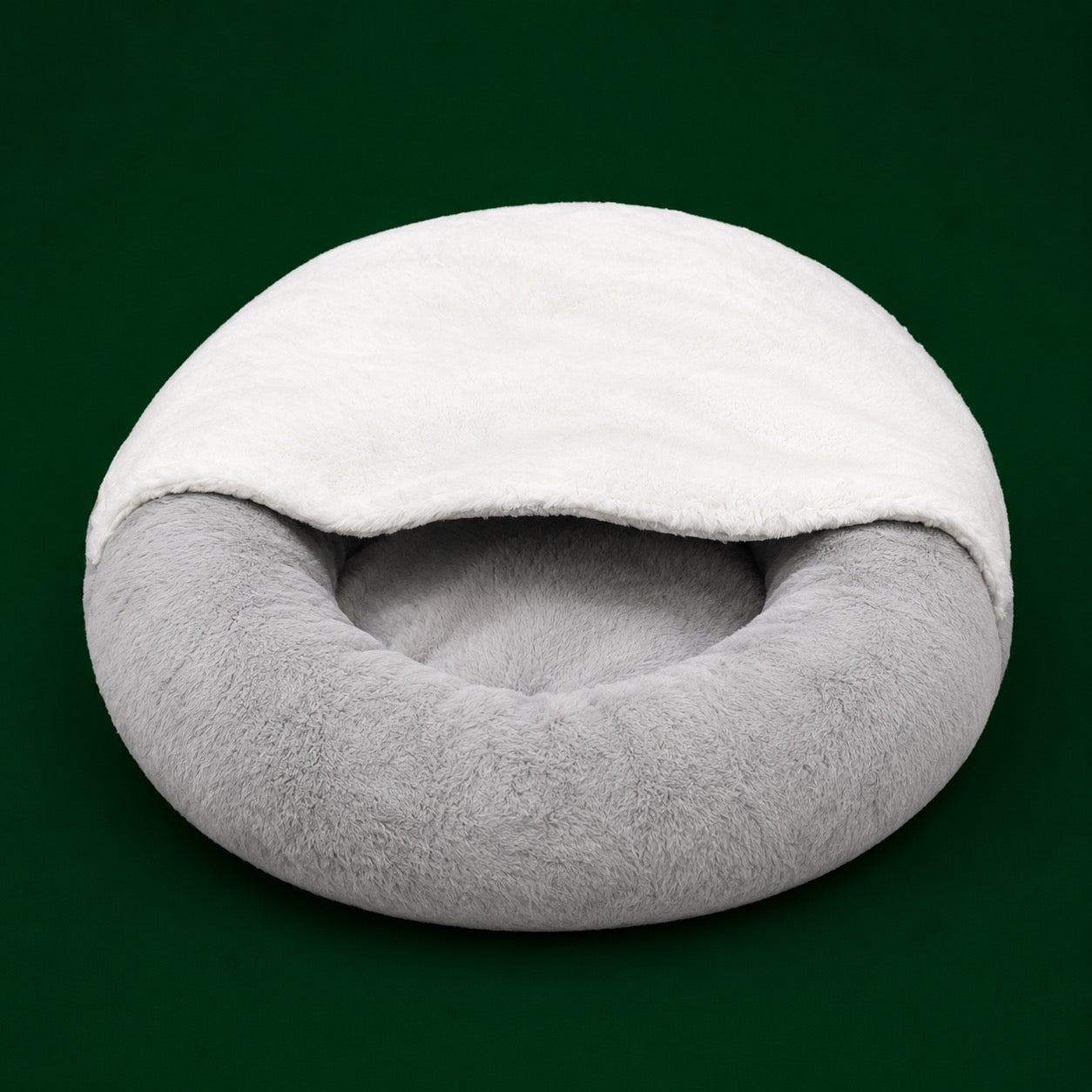 Snuggle Round Hooded Cat & Dog Bed
