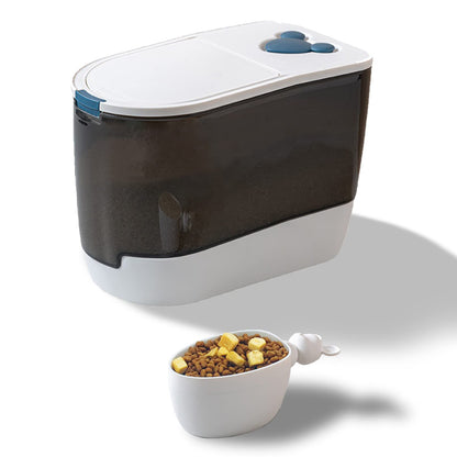 PetChow Vault: 10-15 Lbs Storage with Spring Lid & Scoop