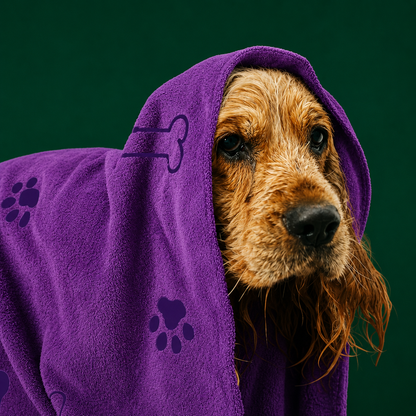 4-Pack Microfiber Dog Towels