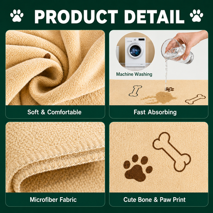 4-Pack Microfiber Dog Towels